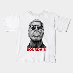 Anthony Bourdain original portrait Kids T-Shirt